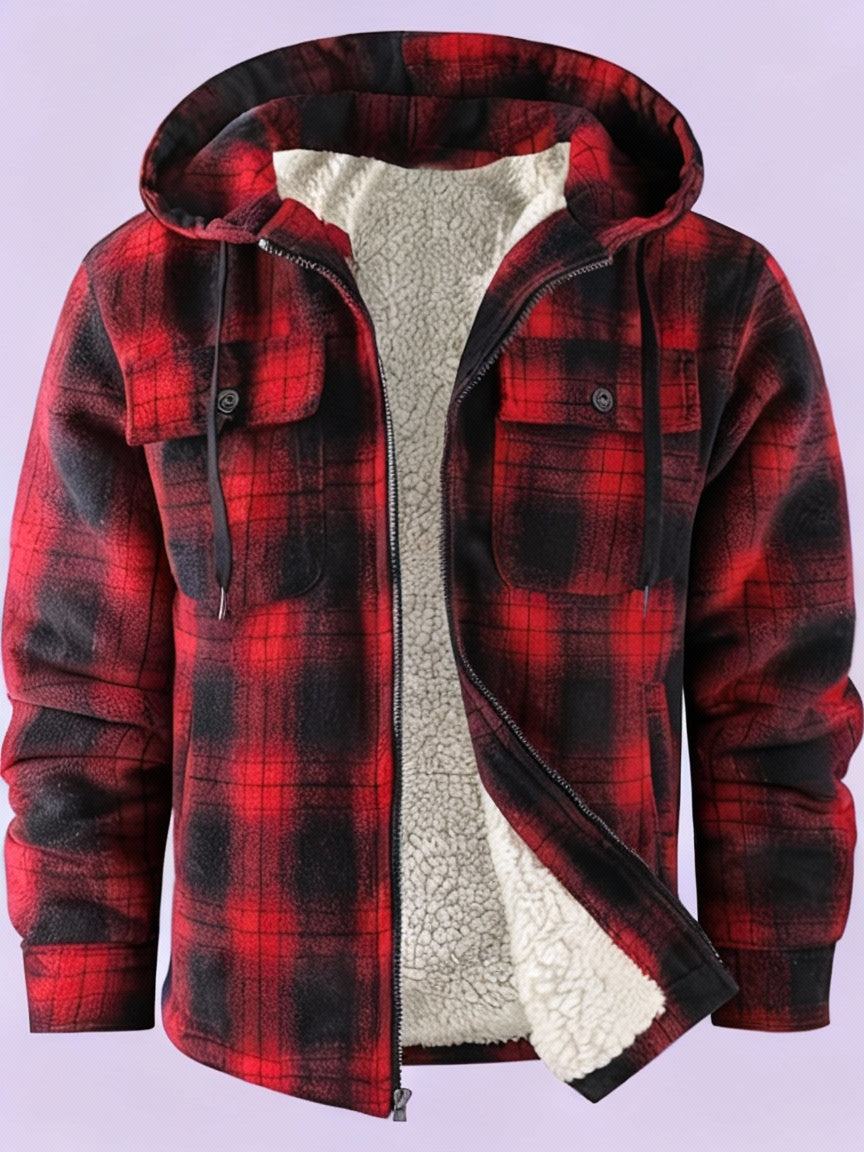 Maxwell - Dikke capuchon shirt-jas