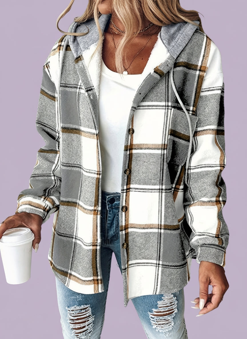 Elena - Dikke capuchon shirt-jas