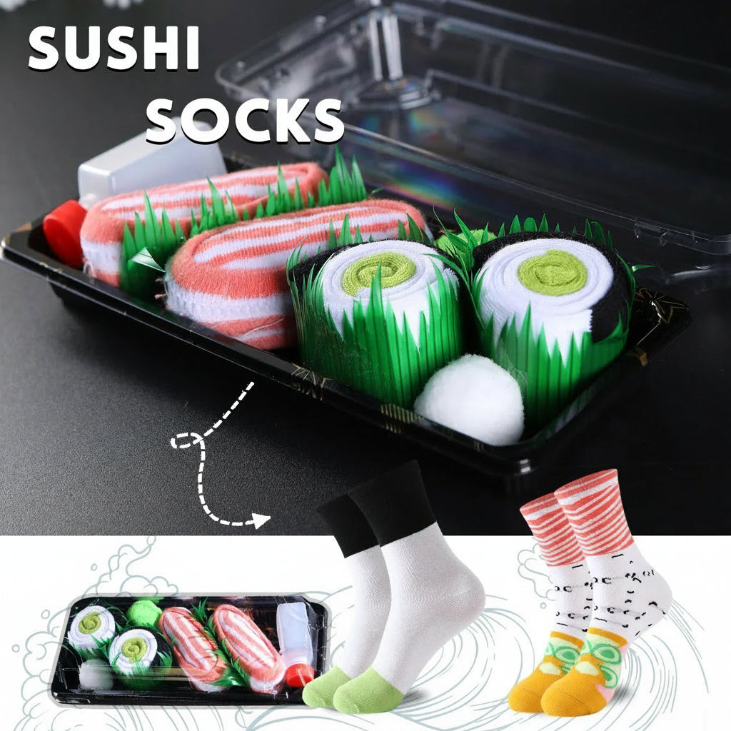 Sushi Socks - Leuke, grappige sokken verpakt als sushi