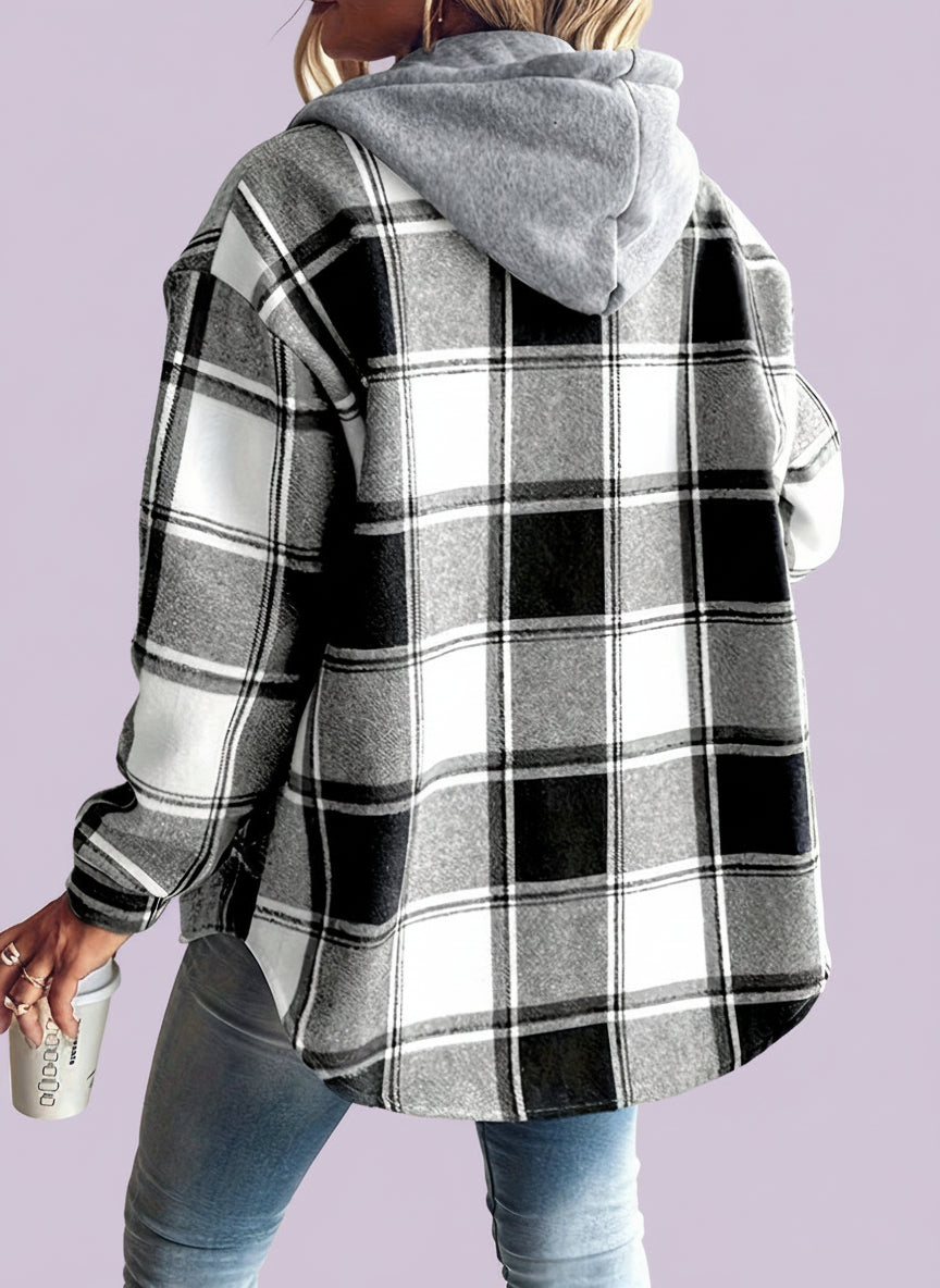 Elena - Dikke capuchon shirt-jas