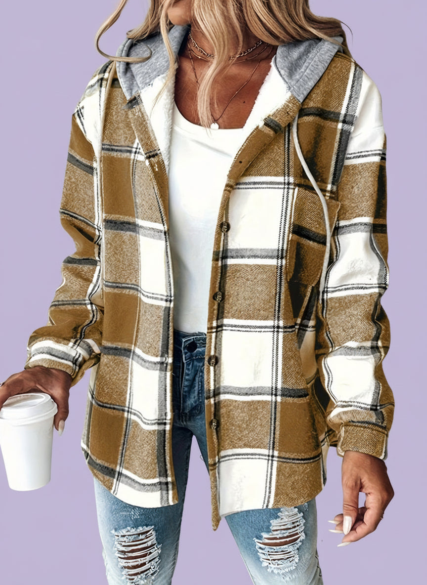 Elena - Dikke capuchon shirt-jas