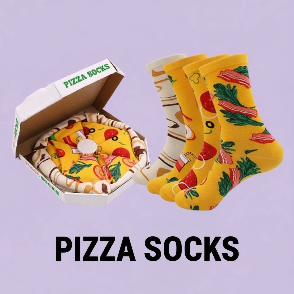 Pizza Socks - Leuke, grappige sokken verpakt als pizza